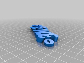 3dmage chaveiro 1 keychains customized 3d print model - Mito3D