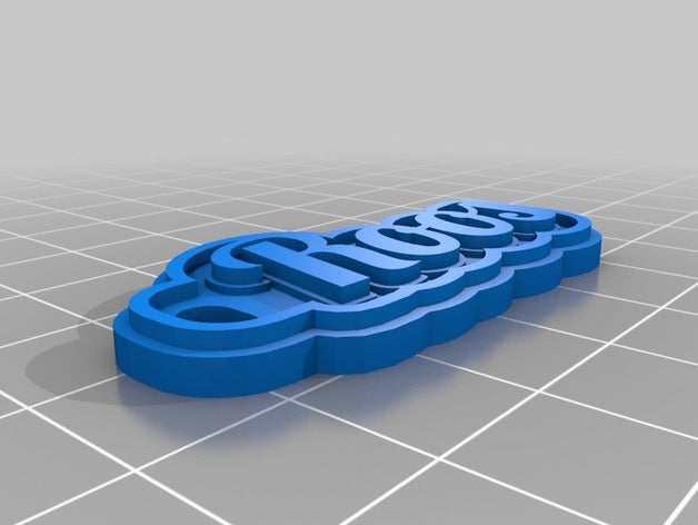 roos chaveiro chaveiros personalizado 3D print model - Mito3D