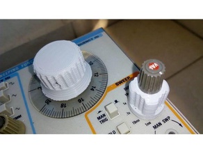 tektronix knob collection electronics 366-1023-07 366-1031-06 366-1170-03 366-1837-00 fg507 function generator 3d print model - Mito3D