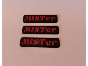 mister - case logo dual extrusion computer de10 fpga mist 3d print model - Mito3D