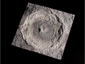 tycho-Kraters Gebäude & Strukturen Astronomie Krater lunar terrain Mond Gelände Gelände-Modell tycho 3d print model - Mito3D