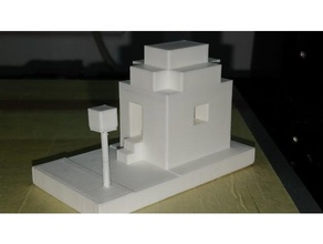 minecraft village house video games villager 3d print model - Mito3D