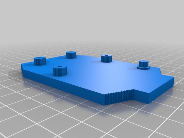 3d slash gripper-platte 3D print model - Mito3D