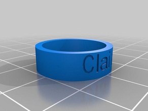claire's ring size 6 rings customized 3d print model - Mito3D