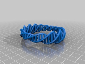 parcial de relleno adn brazalete s la moda personalizado 3d print model - Mito3D