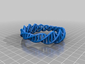 hollow dna bangle s fashion customized 3d print model - Mito3D