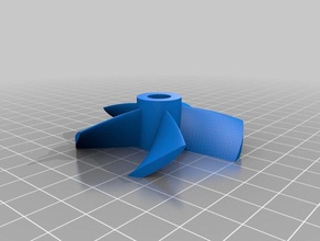 meine angepasste euglena Bioreaktor - propeller Biologie kundengebundene 3d print model - Mito3D