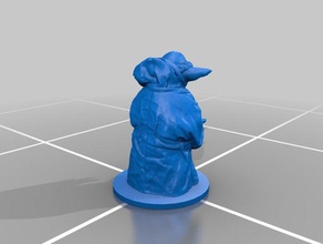 yoda de star wars base La impresión en 3d escaneada la licuadora photoscan hablando juguete 3d print model - Mito3D