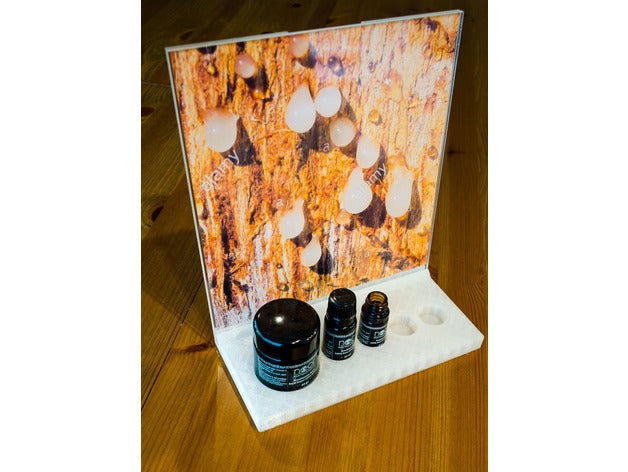 bosswelia sacra essential oils exhibition stand 3D print model - Mito3D