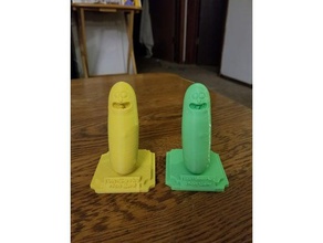 pickle rick podium without back struture 3d printing morty 3d print model - Mito3D