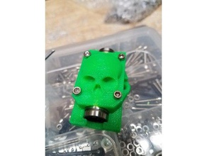 hypercube lm8uu zed bearing clamp skull 3d printer parts 3d print model - Mito3D