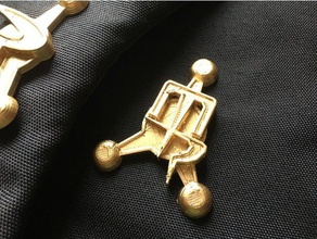 rick guarda il match - presidant logo pin oggetti di scena badge cittadella ricks presidente 3d print model - Mito3D