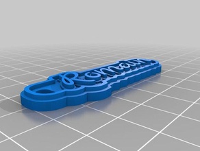 romain Schlüsselanhänger kundengebundene 3d print model - Mito3D