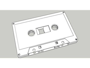 audio tape v3 - movable toy & game accessories 3d print model - Mito3D
