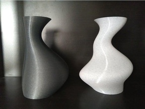 zwei schlichte Vasen Dekor container vase 3d print model - Mito3D