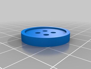 1 pulgada afrontar botón fuentes de la casa personalizado 3d print model - Mito3D