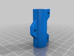 my customized hypercube printable x bushing integrated clamp 3d printers 3d print model - Mito3D
