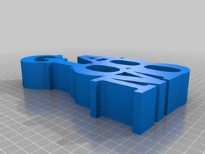 giacomo variabile word scultura sculture su misura 3d print model - Mito3D