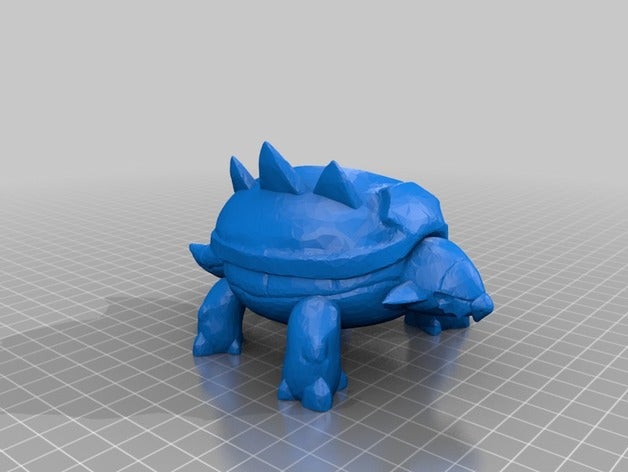 torterra pot décor 3D print model - Mito3D