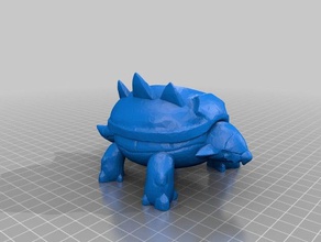 torterra pot decor 3d print model - Mito3D