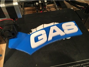 gas logotipo art 3d print model - Mito3D