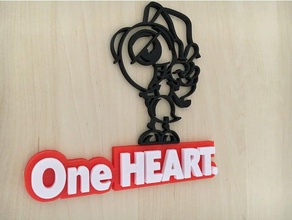 un corazón ante hormiga 2 diseños La impresión en 3d 3d print model - Mito3D