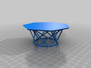 coffee table design scale model furniture krisp3d 3d print model - Mito3D