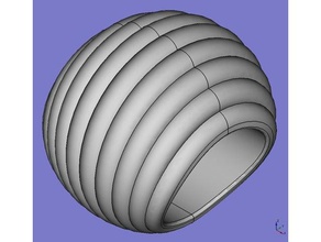 bombe n anneaux de pouce à la ring anillo pulgar les 3d print model - Mito3D
