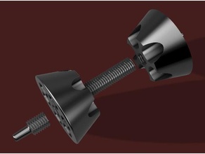 spool holder - universal self-centering 3d printer accessories filament 3d print model - Mito3D