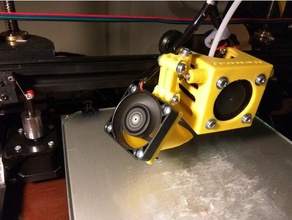 fan holder tronxy x3 3d printer extruders 3d print model - Mito3D