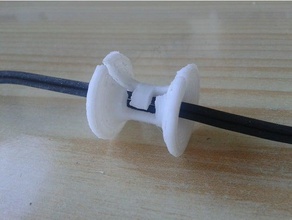 protetor do cabo o áudio fones de ouvido 3d print model - Mito3D