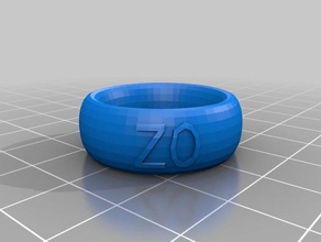 zo ring fashion customized 3d print model - Mito3D