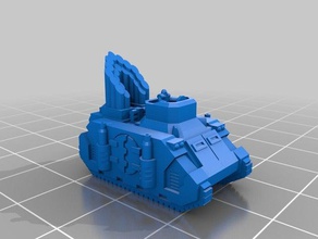 epic scale Exorzist Fahrzeuge 6mm scifi tank 3d print model - Mito3D