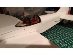 ft cruiser kokpit çerçeve r c araçlar canopy flitetest flite test rc uçak parçaları 3d print model - Mito3D