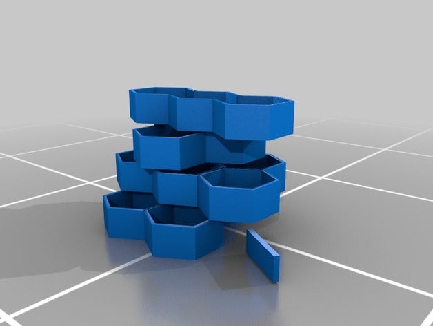 hexagon organizer 3d printing 3D print model - Mito3D