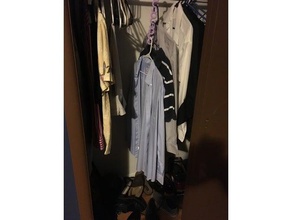 multiple shirt hanger organization closet coat 3d print model - Mito3D