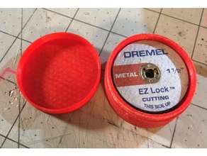 dremel ez-lock-cutoff-Rad-storage-container Werkzeug-Halterungen & - Boxen 3d print model - Mito3D