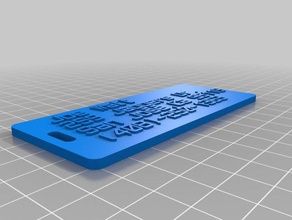 my customized luggage tag models 3d print model - Mito3D