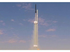 groucho duke's 29mm high power rocket launch tower hobby go devil rail min diameter minimum rocketry 3d print model - Mito3D