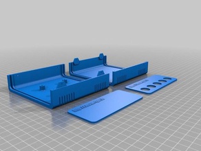 jwt power distribution box thin - 44x37 pcb harrison electronics customized 3d print model - Mito3D