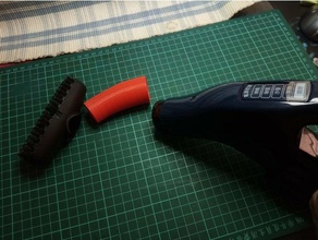 corto tubo aspirador descarado de la cabeza los hogares aspiradora 3d print model - Mito3D