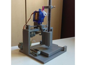 mini cnc drawbot cd, lecteur de dvd pièces le bricolage cd-rom la machine dessin robot plume traceur 3d print model - Mito3D