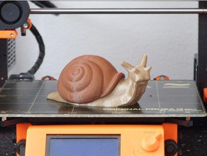 snail multi-material remix animals dual extrusion mmu multi-color multi-extrusion 3d print model - Mito3D
