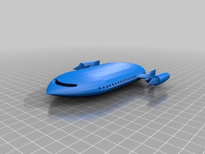 cáscara dura dirigible La impresión en 3d 3d print model - Mito3D