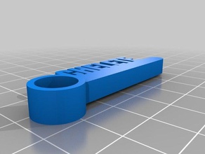 llave chelete Anahtarlık özelleştirilmiş 3d print model - Mito3D