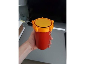 circke k statoil-cup gripring diy circklek Kaffee cup statoil 3d print model - Mito3D