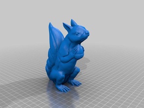 squizzle - led variation electronics cr2032 battery leds squirrel 3d print model - Mito3D