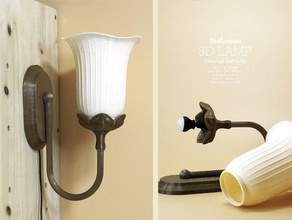 classical wall lamp decor home light tbulb toolmoon 3d print model - Mito3D