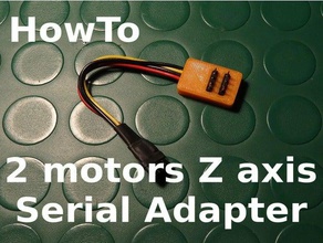 Z ekseni adaptörü 2 motor seri 3d baskı 3dprinter 3dprinting yazıcı sgabolab step z 3d print model - Mito3D