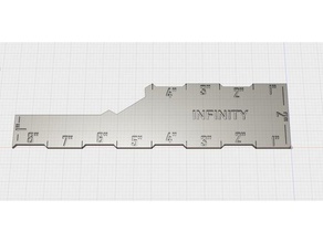 l'infini gabarit de mesure jeux 28mm infinity jeu les miniatures figurine 3d print model - Mito3D
